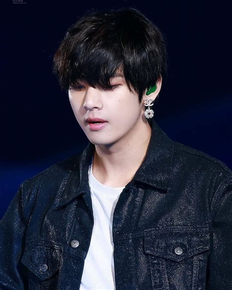 taehyung chanel earring|taehyung earrings pinterest.